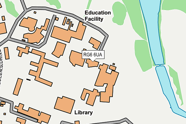 RG6 6UA map - OS OpenMap – Local (Ordnance Survey)