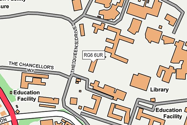 RG6 6UR map - OS OpenMap – Local (Ordnance Survey)