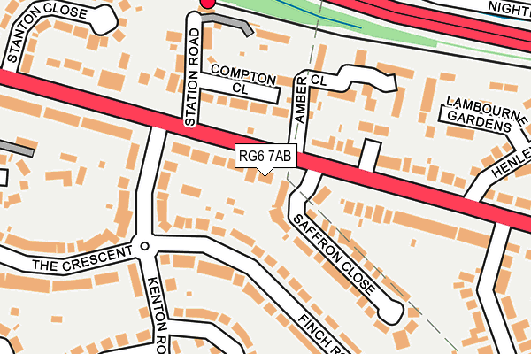 RG6 7AB map - OS OpenMap – Local (Ordnance Survey)