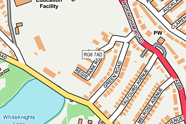 RG6 7AD map - OS OpenMap – Local (Ordnance Survey)