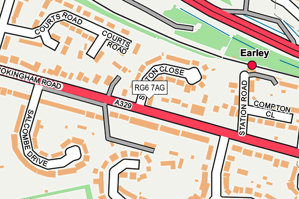 RG6 7AG map - OS OpenMap – Local (Ordnance Survey)