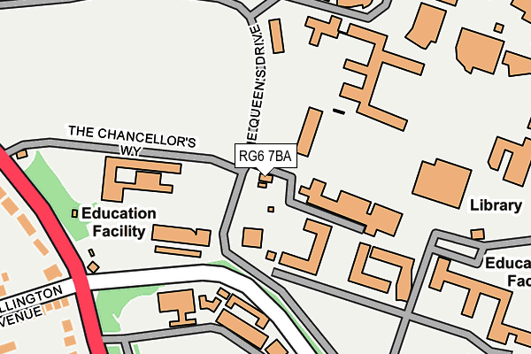 RG6 7BA map - OS OpenMap – Local (Ordnance Survey)