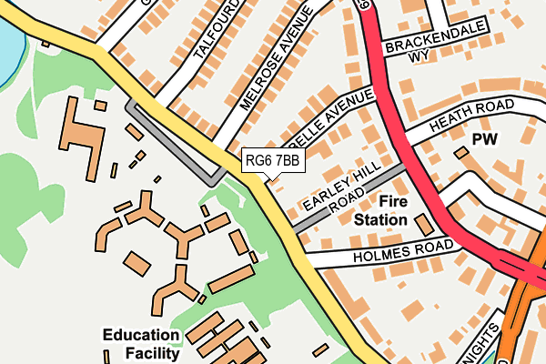 RG6 7BB map - OS OpenMap – Local (Ordnance Survey)