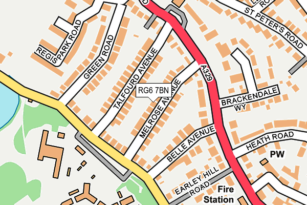 RG6 7BN map - OS OpenMap – Local (Ordnance Survey)