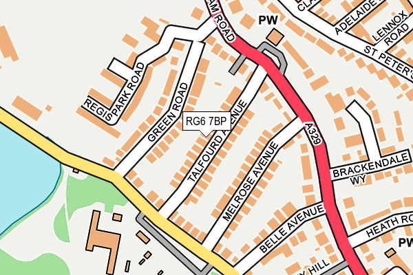 RG6 7BP map - OS OpenMap – Local (Ordnance Survey)