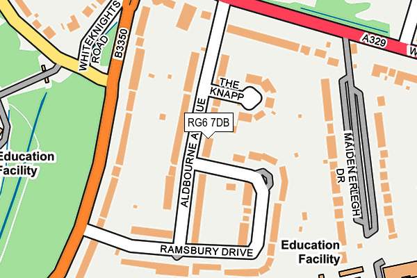 RG6 7DB map - OS OpenMap – Local (Ordnance Survey)