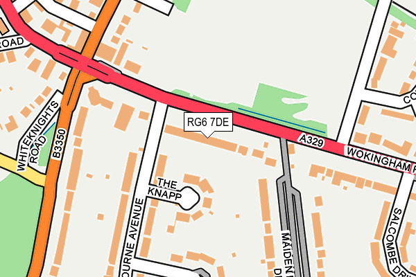 RG6 7DE map - OS OpenMap – Local (Ordnance Survey)