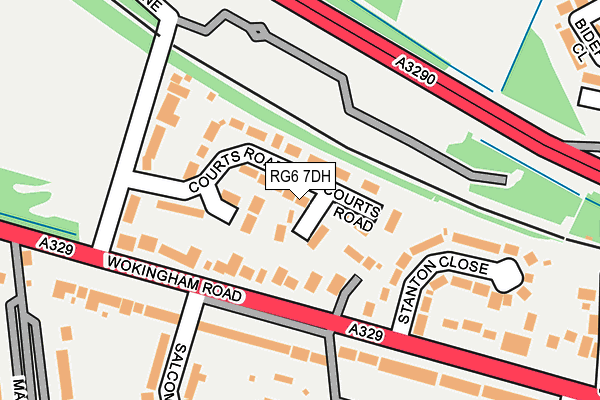 RG6 7DH map - OS OpenMap – Local (Ordnance Survey)