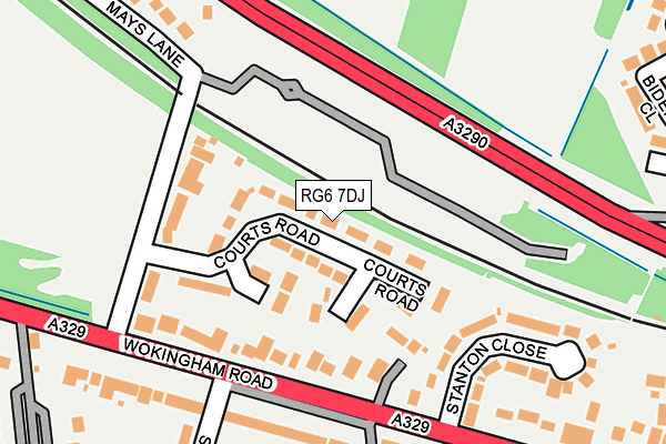 RG6 7DJ map - OS OpenMap – Local (Ordnance Survey)