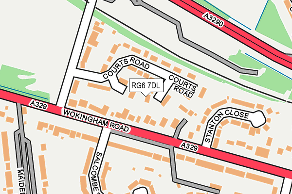 RG6 7DL map - OS OpenMap – Local (Ordnance Survey)