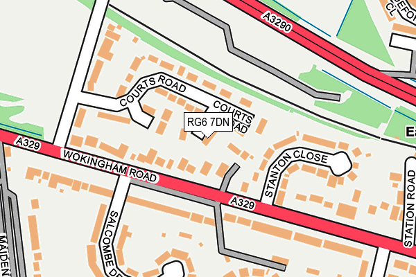 RG6 7DN map - OS OpenMap – Local (Ordnance Survey)