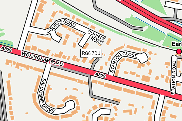 RG6 7DU map - OS OpenMap – Local (Ordnance Survey)