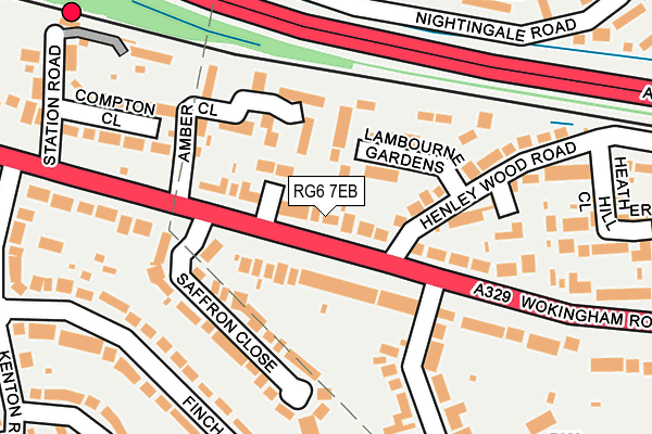 RG6 7EB map - OS OpenMap – Local (Ordnance Survey)