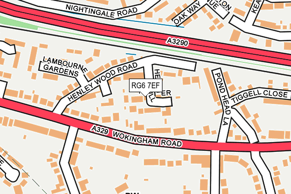 RG6 7EF map - OS OpenMap – Local (Ordnance Survey)