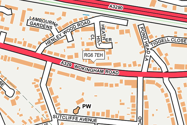 RG6 7EH map - OS OpenMap – Local (Ordnance Survey)