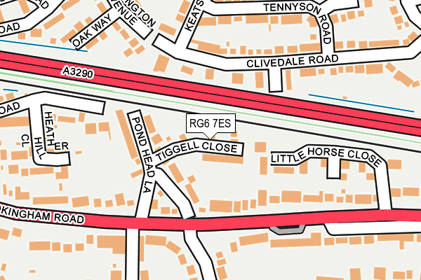 RG6 7ES map - OS OpenMap – Local (Ordnance Survey)