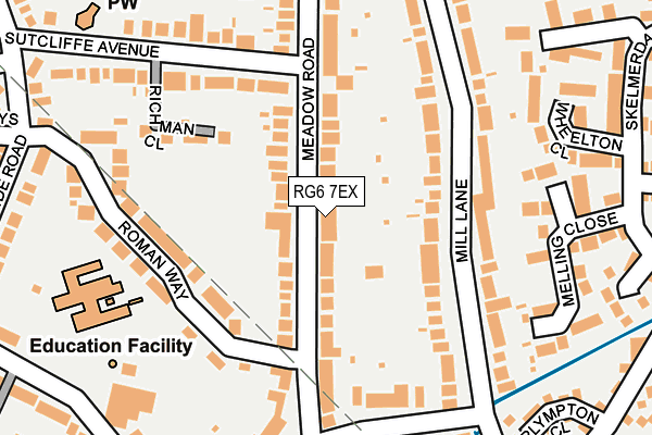 RG6 7EX map - OS OpenMap – Local (Ordnance Survey)