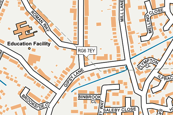 RG6 7EY map - OS OpenMap – Local (Ordnance Survey)