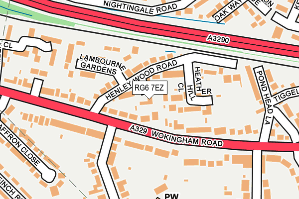 RG6 7EZ map - OS OpenMap – Local (Ordnance Survey)