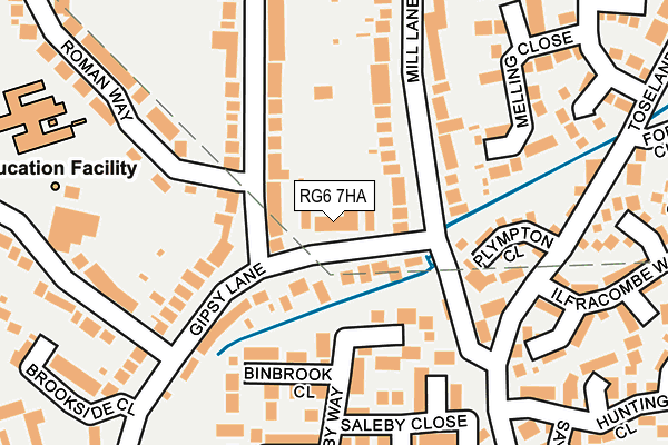 RG6 7HA map - OS OpenMap – Local (Ordnance Survey)