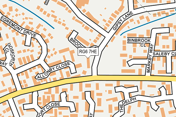 RG6 7HE map - OS OpenMap – Local (Ordnance Survey)