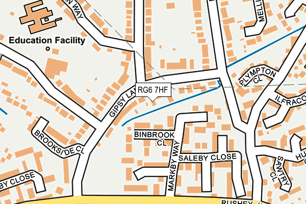 RG6 7HF map - OS OpenMap – Local (Ordnance Survey)
