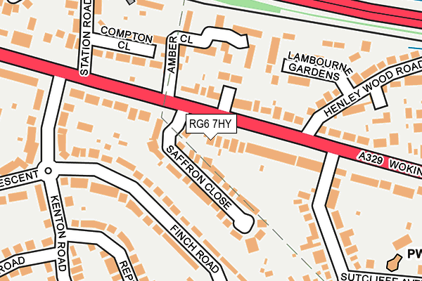 RG6 7HY map - OS OpenMap – Local (Ordnance Survey)