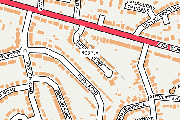 RG6 7JA map - OS OpenMap – Local (Ordnance Survey)