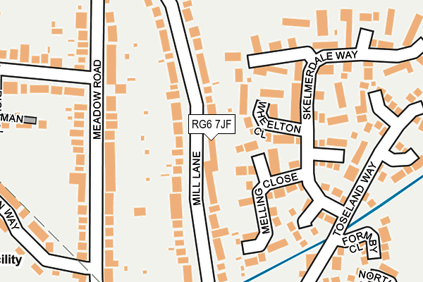 RG6 7JF map - OS OpenMap – Local (Ordnance Survey)