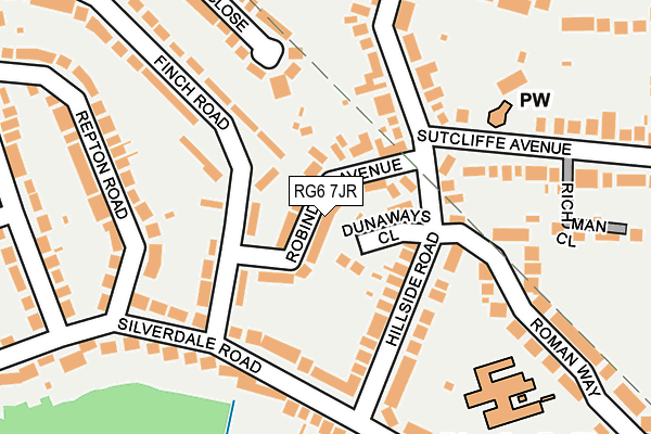 RG6 7JR map - OS OpenMap – Local (Ordnance Survey)