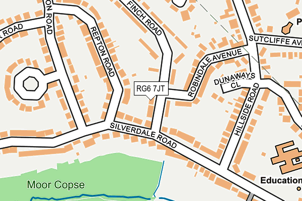 RG6 7JT map - OS OpenMap – Local (Ordnance Survey)