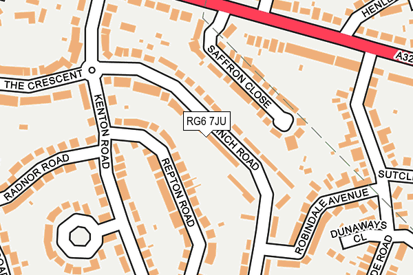 RG6 7JU map - OS OpenMap – Local (Ordnance Survey)