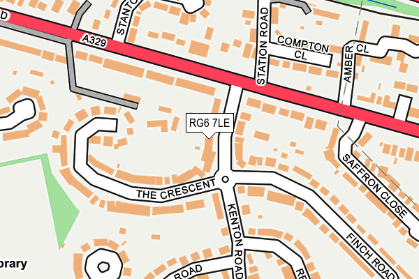 RG6 7LE map - OS OpenMap – Local (Ordnance Survey)