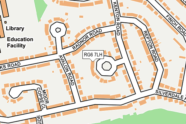 RG6 7LH map - OS OpenMap – Local (Ordnance Survey)