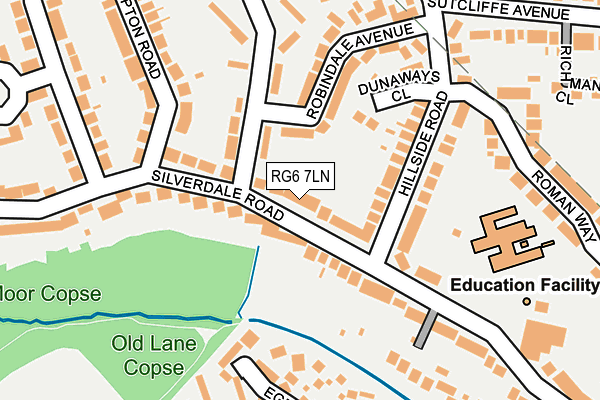 RG6 7LN map - OS OpenMap – Local (Ordnance Survey)