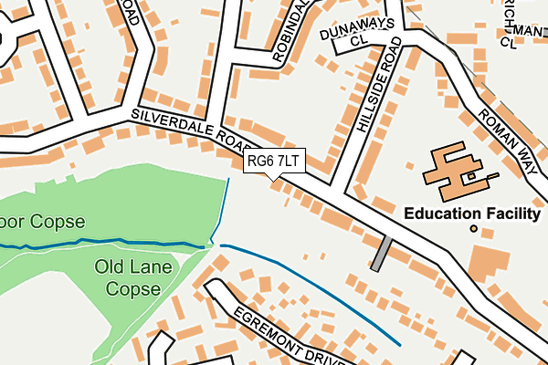 RG6 7LT map - OS OpenMap – Local (Ordnance Survey)