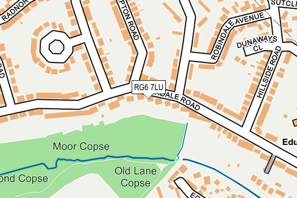 RG6 7LU map - OS OpenMap – Local (Ordnance Survey)