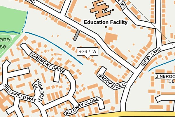 RG6 7LW map - OS OpenMap – Local (Ordnance Survey)