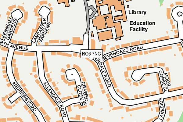 RG6 7NG map - OS OpenMap – Local (Ordnance Survey)