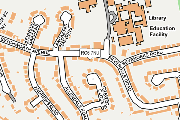 RG6 7NU map - OS OpenMap – Local (Ordnance Survey)