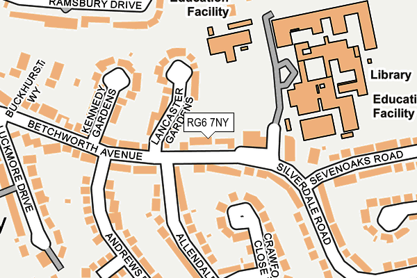 RG6 7NY map - OS OpenMap – Local (Ordnance Survey)