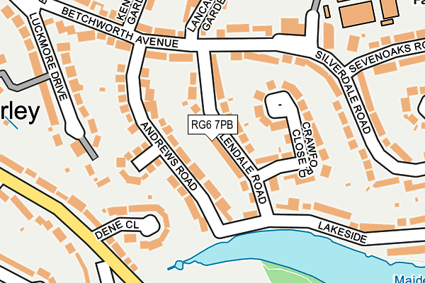 RG6 7PB map - OS OpenMap – Local (Ordnance Survey)