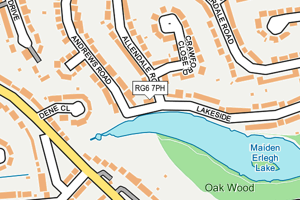 RG6 7PH map - OS OpenMap – Local (Ordnance Survey)