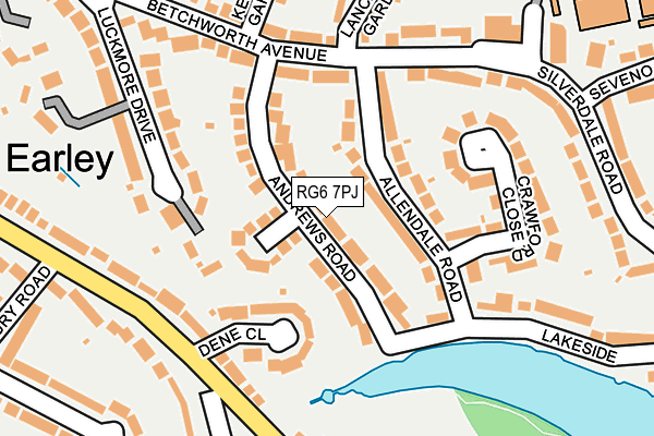 RG6 7PJ map - OS OpenMap – Local (Ordnance Survey)
