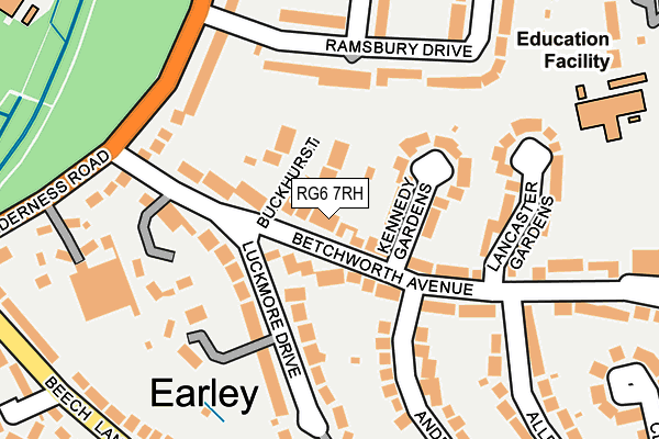 RG6 7RH map - OS OpenMap – Local (Ordnance Survey)