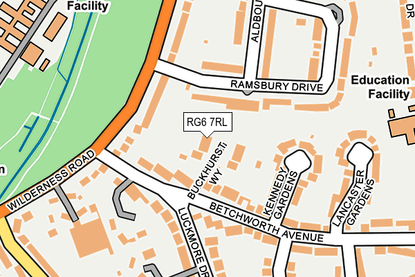 RG6 7RL map - OS OpenMap – Local (Ordnance Survey)