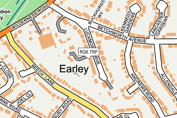 RG6 7RP map - OS OpenMap – Local (Ordnance Survey)