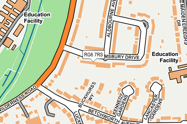 RG6 7RS map - OS OpenMap – Local (Ordnance Survey)
