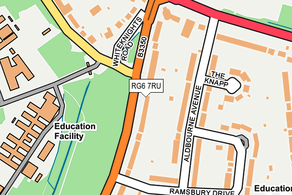 RG6 7RU map - OS OpenMap – Local (Ordnance Survey)