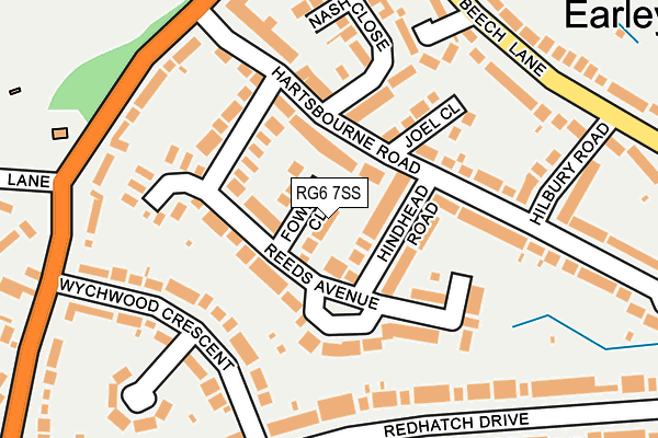 RG6 7SS map - OS OpenMap – Local (Ordnance Survey)